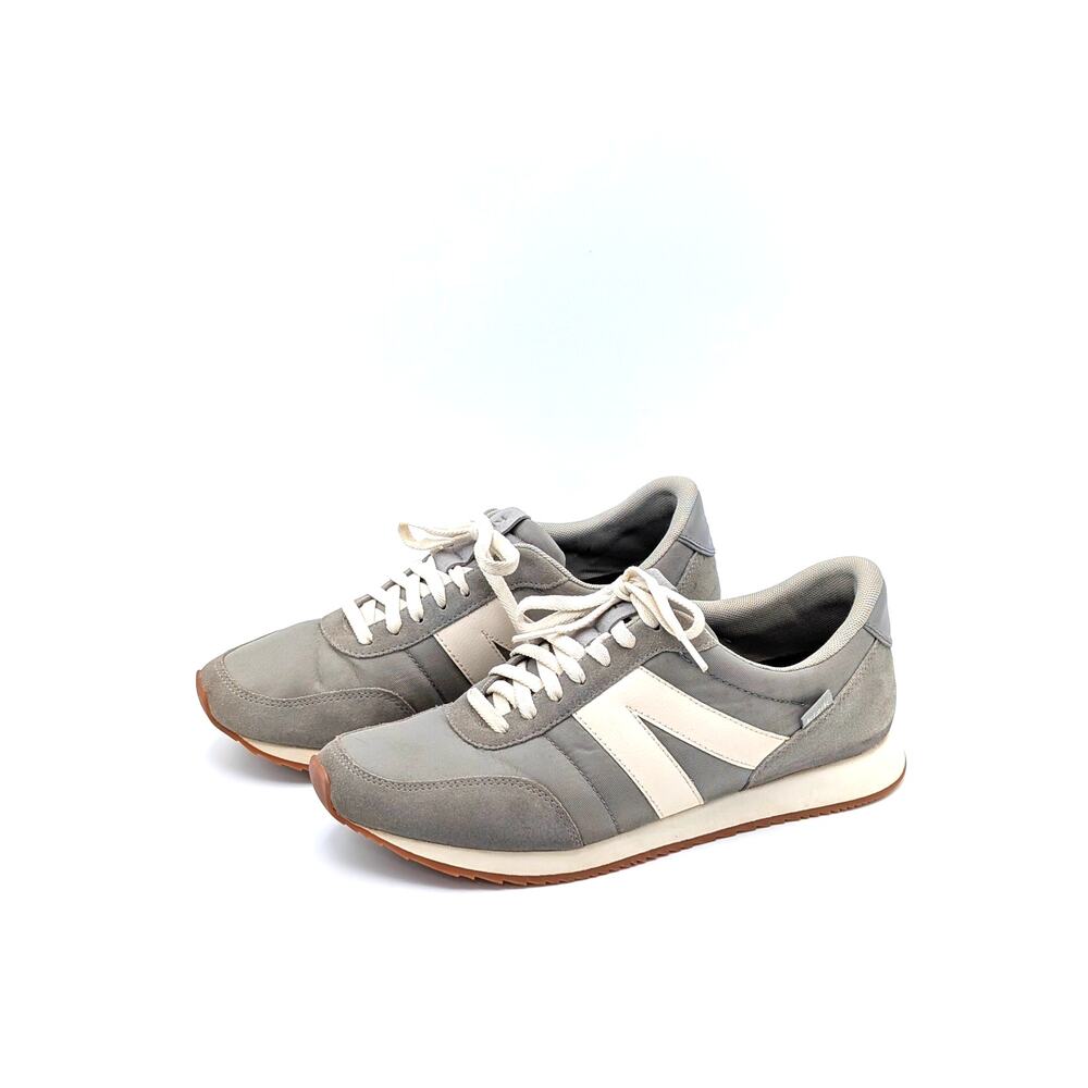 Kizik Milan Hands Free Sneakers Unisex M 9.5 W 11 70s Retro Runners Granite Gray